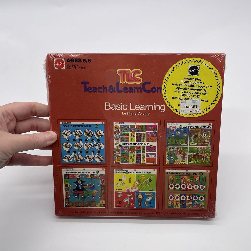 1982 Mattel TLC Teach & Learn Computer‎ Reading Readiness No. 5006 Vintage NEW